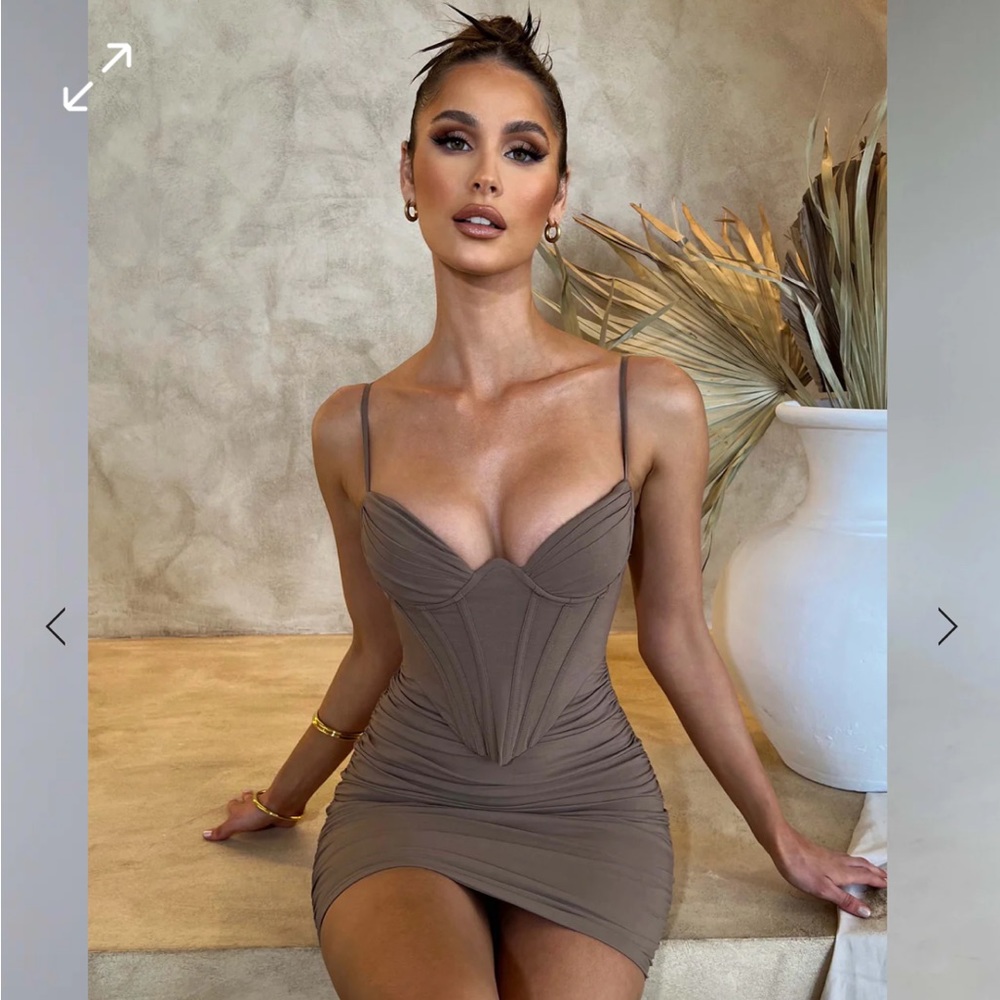 Babyboo Nyla Mini Dress Mocha